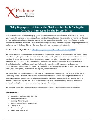 Interactive Display System Market - The Biggest Trends to watch out for 2018-2025