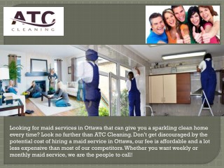 Maid Services in Ottawa