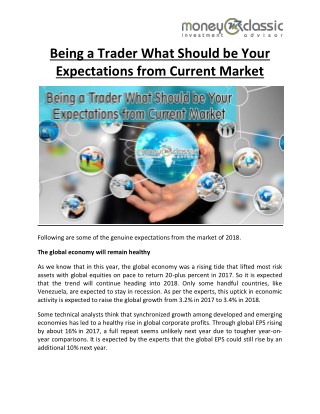 Being a Trader What Should be Your Expectations from Current Market