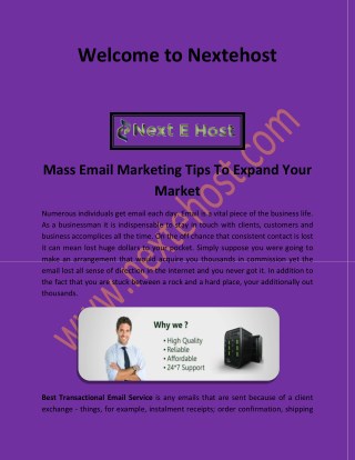 Mass email marketing services, best email service for business nextehost