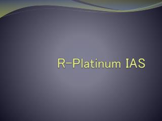 R platinum ias Study Material