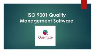 ISO 9001 Quality Management Software