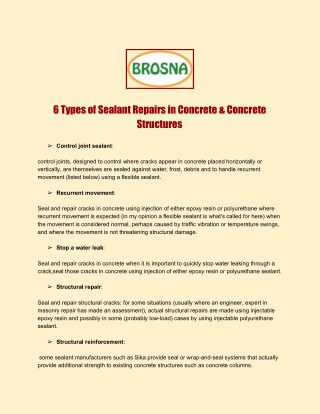 6 Types of Sealant Repairs in Concrete _ Concrete Structures