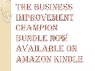 The Business Improvement Champion Bundle now available on Amazon Kindle