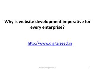 Why is website development imperative for every enterprise