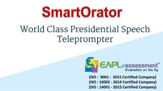 Presidential Speech Teleprompter-Speach deliver fluently