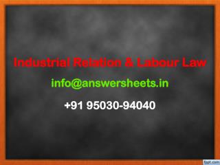 Highlight the provision relating to layout and retrenchment as given as in the Industrial Dispute Act, 1947.