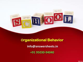 How individual behavior is different from the group behavior Which factors characterize the individual behavior