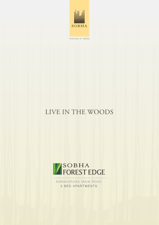 Sobha Forest Edge - Best Properties to Invest in Bangalore