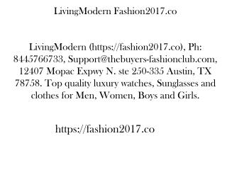 Fashion2017.co 12407 Mopac Expwy N. ste 250-335 Austin, TX 78758