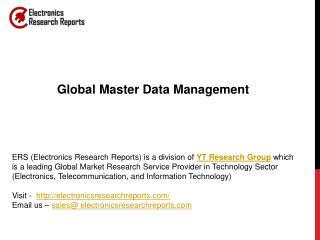 Improve Global Master Data Management