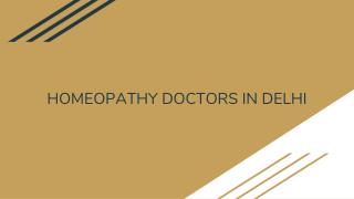 Homeopathy doctors in delhi