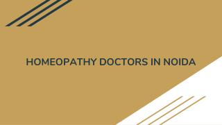 Best Homeopathy doctors in noida