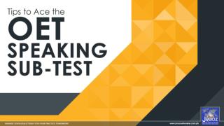 How to Ace the OET Speaking Sub-Test