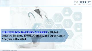 Lithium Ion Battery Market report categorizes global market by material type, power capacity, and application -Global In