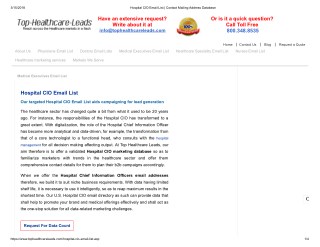 Hospital CIO Email Addresses