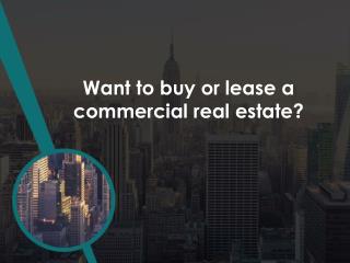 Ready to invest in Commercial real estate?