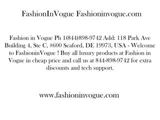 Fashioninvogue.com 118 Park Ave Building 4, Ste C #600 Seaford DE 19973