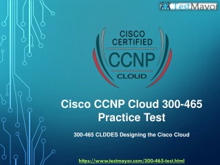 Cisco CCNP Cloud 300-465 Practice Test Questions Answers