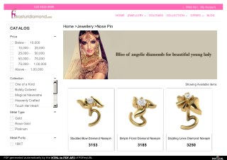 Diamond nose pin online shopping