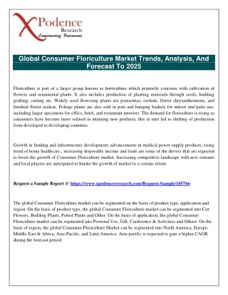 Consumer Floriculture Market Global Trends, Business Strategies and Opportunities with Key Players Analysis 2025