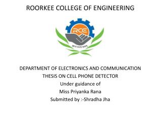 PPT on Cell Phone Detector