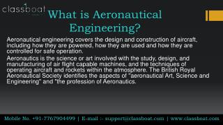 Aeronautical Engineering Courses and Training Institutes, Classes in Pune | Classboat