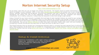 Norton.com/setup Download