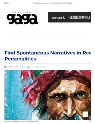 Find Spontaneous Narratives in Real Life Personalities