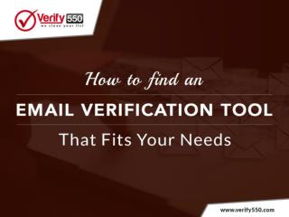 How to find an email verification tool that fits your needs