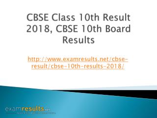 CBSE 10th Result 2018, Central Board of Secondary Education (CBSE) Class 10 Result 2018