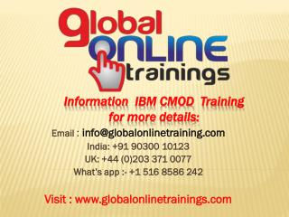 IBM CMOD TRAINING