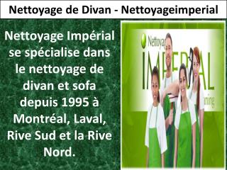 Nettoyage de Divan - Nettoyageimperial