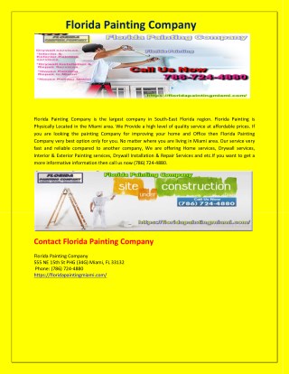 Florida painting company.