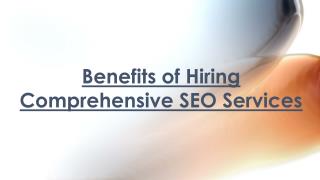 Comprehensive SEO Services - Various Benefits