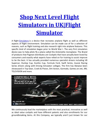 Buy online Racing and driving simulators in uk
