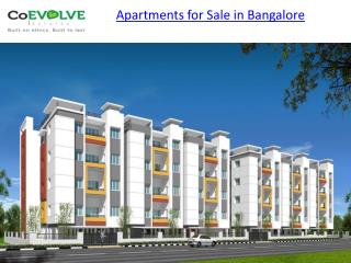 Luxury Apartments for sale in Bangalore