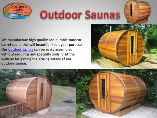 Best Outdoor Saunas