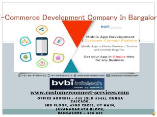 E-Commerce Development Company In Bangalore,M-Commerce Development Company In Bangalore