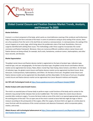 The Impact of Digital Transformation on the Cranial Closure and Fixation Devices Market