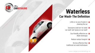 How to Guide of Waterless Car Cleaning in Calgary