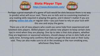 slots player tips