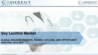 Soy Lecithin Market Outlook, and Opportunity Analysis, 2017-2025