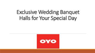 Exclusive Wedding Banquet Halls for Your Special Day