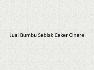 Jual Bumbu Seblak Ceker Cinere