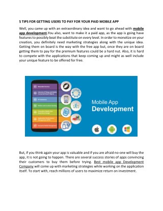 Mobile App Development Company in India