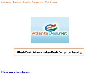 AtlantaDesi - Atlanta Indian Deals Computer Training