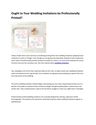 wedding invitations