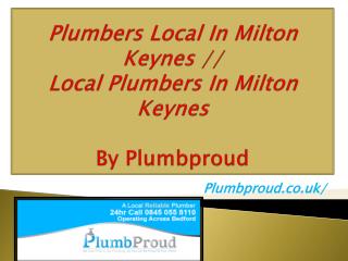 Local Plumbers In Milton Keynes