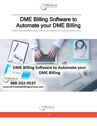DME Billing Software to Automate your DME Billing